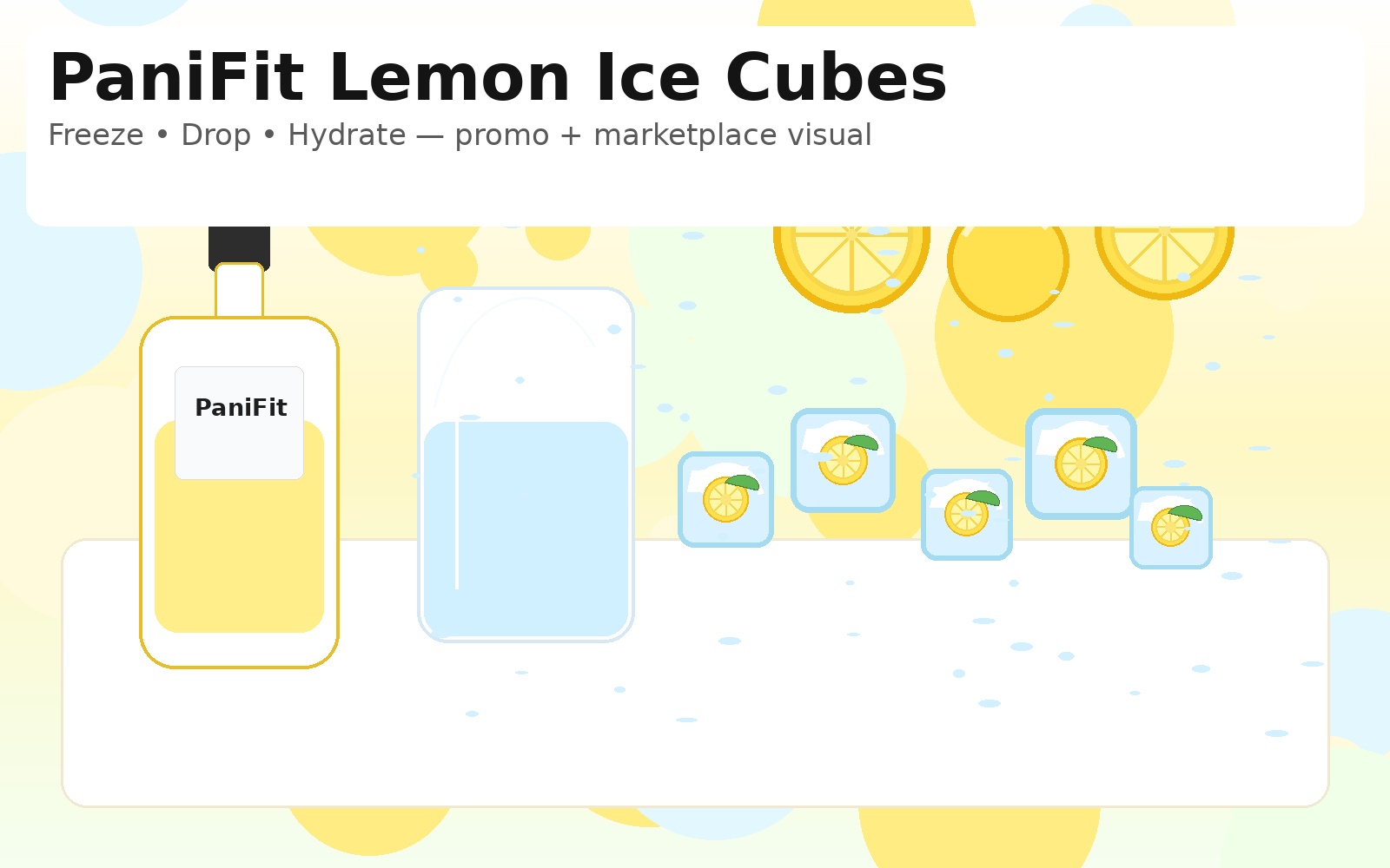 PaniFit Lemon Ice Cubes hero visual